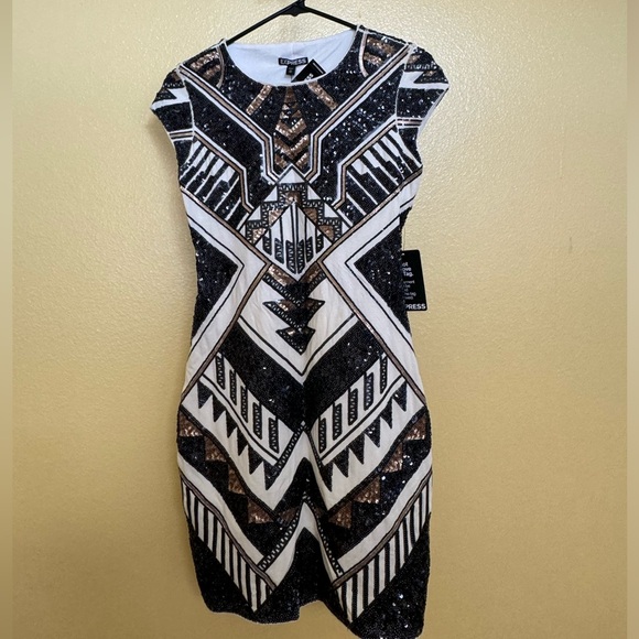 Express sequin dress XS w Tag - Picture 1 of 4